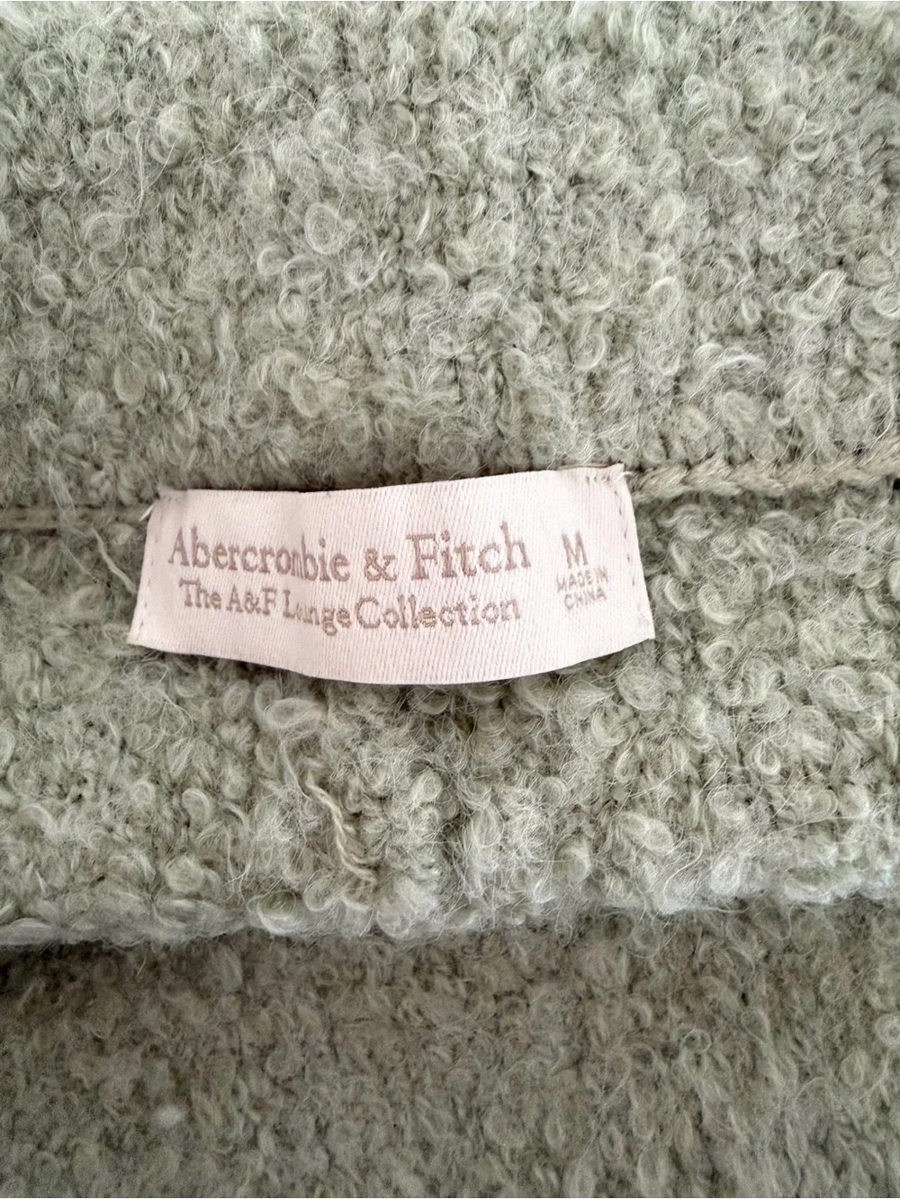 New! Abercrombie & Fitch Lounge Collection Fuzzy Knit Set Green M 8957